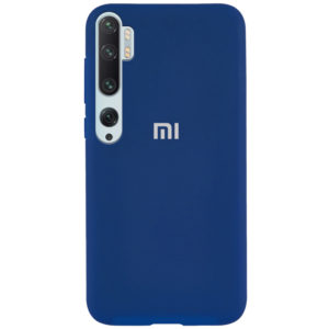 Оригинальный чехол Silicone Cover 360 с микрофиброй для Xiaomi Mi Note 10 / Mi Note 10 Pro – Синий