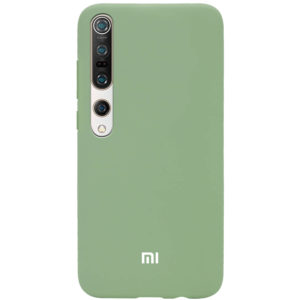 Оригинальный чехол Silicone Cover 360 с микрофиброй для Xiaomi Mi 10 / Mi 10 Pro – Мятный / Mint
