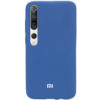 Оригинальный чехол Silicone Cover 360 с микрофиброй для Xiaomi Mi 10 / Mi 10 Pro – Синий / Navy Blue