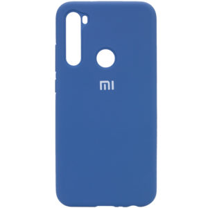 Оригинальный чехол Silicone Cover 360 с микрофиброй для Xiaomi Redmi Note 8T – Синий / Navy Blue