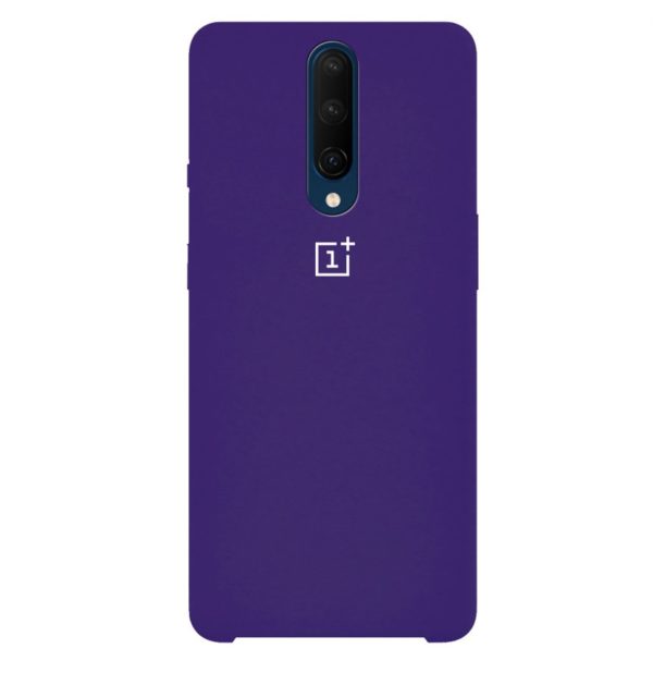 Оригинальный чехол Silicone Case с микрофиброй для OnePlus 7 Pro – Фиолетовый / Purple