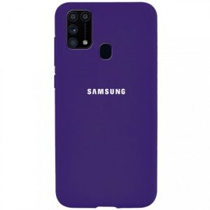 Оригинальный чехол Silicone Cover 360 (A) с микрофиброй для Samsung Galaxy M31 – Фиолетовый / Violet