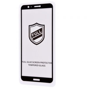 Защитное стекло 3D (5D) Perfect Glass Full Glue на весь экран для Huawei P Smart / Enjoy 7S — Black