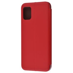 Кожаный чехол-книжка 360 с визитницей для Samsung Galaxy A51 – Red