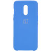 Оригинальный чехол Silicone Case с микрофиброй для OnePlus 7 – Синий / Blue