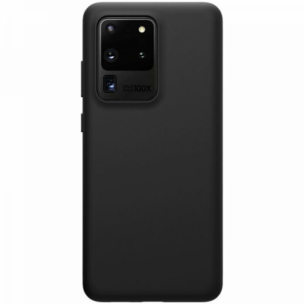 Матовый силиконовый TPU чехол для Samsung Galaxy S20 Ultra – Черный