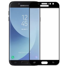 Защитное стекло 2.5D (3D) Full Cover на весь экран для Samsung Galaxy J2 / J2 Pro 2018 (J250) — Black