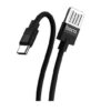 Кабель Hoco U55 Outstanding USB to Type-C 3A (1.2м) – Black 57663