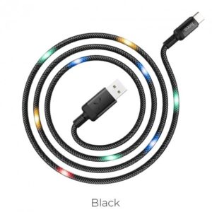 Кабель Hoco U63 Spirit USB to Type-C 3A (1.2м) – Black