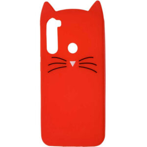 Силиконовый чехол 3D Cat для Samsung Galaxy A21 – Красный