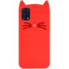 Силиконовый чехол 3D Cat для Samsung Galaxy A31 – Красный