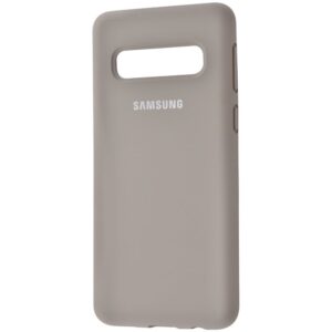 Оригинальный чехол Silicone Cover 360 с микрофиброй для Samsung Galaxy S10 (G973) – Gray