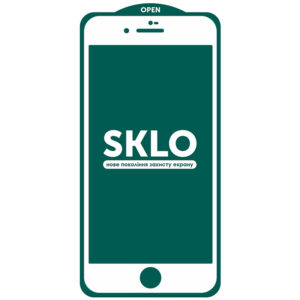 Защитное стекло 3D (5D) Perfect Glass Full Glue SKLO на весь экран для Iphone 7 / 8 / SE (2020) – White