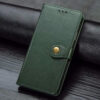 Кожаный чехол-книжка GETMAN Gallant для Samsung Galaxy A12 / M12 – Зеленый 57912