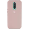 Оригинальный чехол Silicone Cover 360 с микрофиброй для OnePlus 8 – Розовый / Pink Sand