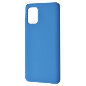 Чехол Silicone Case WAVE Full с микрофиброй для Samsung Galaxy A71 – Blue