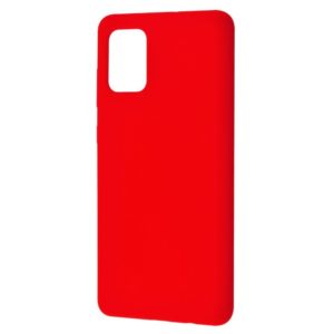 Чехол Silicone Case WAVE Full с микрофиброй для Samsung Galaxy A71 – Red