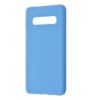 Чехол Silicone Case WAVE Full с микрофиброй для Samsung Galaxy S10 Plus (G975) – Azure
