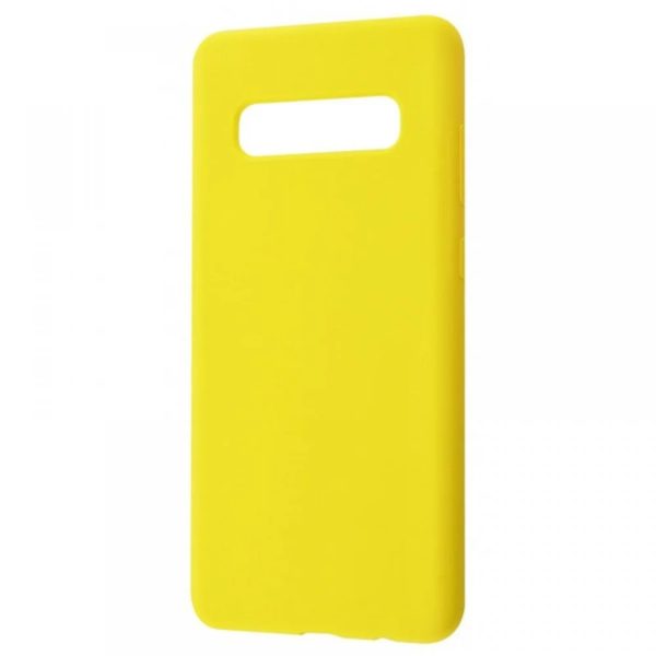 Чохол Silicone WAVE Full для Samsung Galaxy S10 G973 Yellow