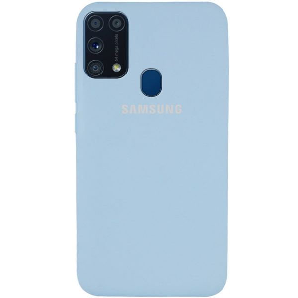 Оригинальный чехол Silicone Cover 360 с микрофиброй для Samsung Galaxy M31 – Голубой / Lilac Blue