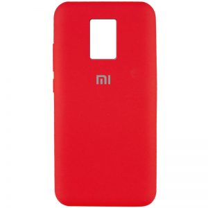 Оригинальный чехол Silicone Cover 360 с микрофиброй для Xiaomi Redmi Note 9s / Note 9 Pro / Note 9 Pro Max – Красный / Red