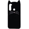 Силиконовый чехол 3D Cat для Samsung Galaxy A21 – Черный