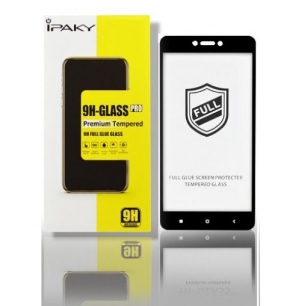 Защитное стекло 3D (5D) Perfect Glass Full Glue Ipaky на весь экран для Xiaomi Redmi 4x – Black
