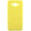 Матовый силиконовый TPU чехол для Samsung Galaxy J7 2016 (J710) – Желтый