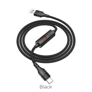 Кабель Hoco S13 Central Control Timing USB to Type-C 5A (1.2м) – Black