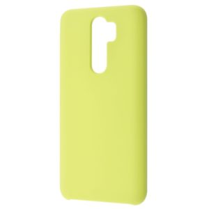 Чехол Silicone Case WAVE Full с микрофиброй для Xiaomi Redmi Note 8 Pro – Lime green