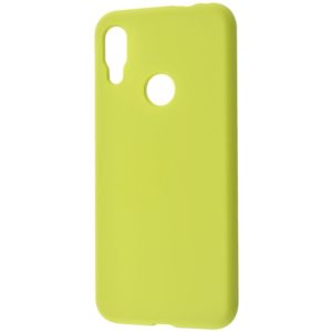 Чехол Silicone Case WAVE Full с микрофиброй для  Xiaomi Redmi Note 7 / 7 Pro / 7s – Lime green
