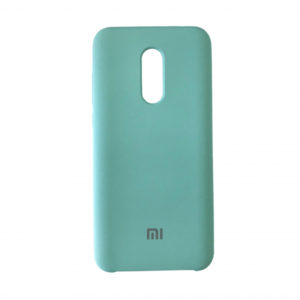 Оригинальный чехол Silicone case с микрофиброй для Xiaomi Redmi 5 Plus – Turquoise
