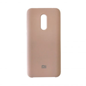 Оригинальный чехол Silicone case с микрофиброй для Xiaomi Redmi 5 Plus – Pink sand