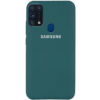 Чохол Silicone Cover для Samsung Galaxy M31 Зелений / Pine green