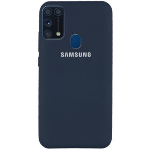 Оригинальный чехол Silicone Cover 360 с микрофиброй для Samsung Galaxy M31 – Синий / Midnight Blue