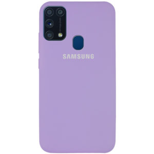 Оригинальный чехол Silicone Cover 360 с микрофиброй для Samsung Galaxy M31 – Сиреневый / Dasheen