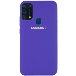 Оригинальный чехол Silicone Cover 360 с микрофиброй для Samsung Galaxy M31 – Фиолетовый / Purple
