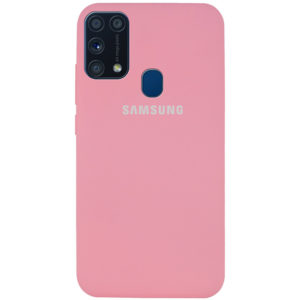 Оригинальный чехол Silicone Cover 360 с микрофиброй для Samsung Galaxy M31 – Розовый / Pink