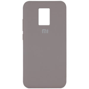 Оригинальный чехол Silicone Cover 360 с микрофиброй для Xiaomi Redmi Note 9s / Note 9 Pro / Note 9 Pro Max – Серый / Grey