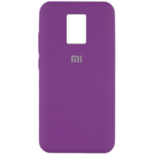 Оригинальный чехол Silicone Cover 360 с микрофиброй для Xiaomi Redmi Note 9s / Note 9 Pro / Note 9 Pro Max – Фиолетовый / Grape