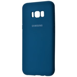 Оригинальный чехол Silicone Cover 360 с микрофиброй для Samsung Galaxy S8 (G950) – Blue