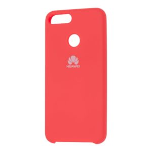 Оригинальный чехол Silicone Case с микрофиброй для Huawei Honor 9 Lite – Red
