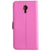 Кожаный чехол-книжка Wallet Glossy с визитницей для Meizu M3s / M3 / M3 mini – Pink 56247