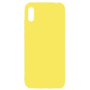 Матовый силиконовый TPU чехол на Huawei Y6 2019 / Honor 8A – Yellow
