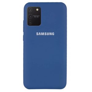 Оригинальный чехол Silicone Cover 360 с микрофиброй для Samsung Galaxy S10 lite (G770F) – Синий / Navy Blue