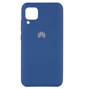 Оригинальный чехол Silicone Cover 360 с микрофиброй для Huawei P40 lite – Синий / Navy Blue