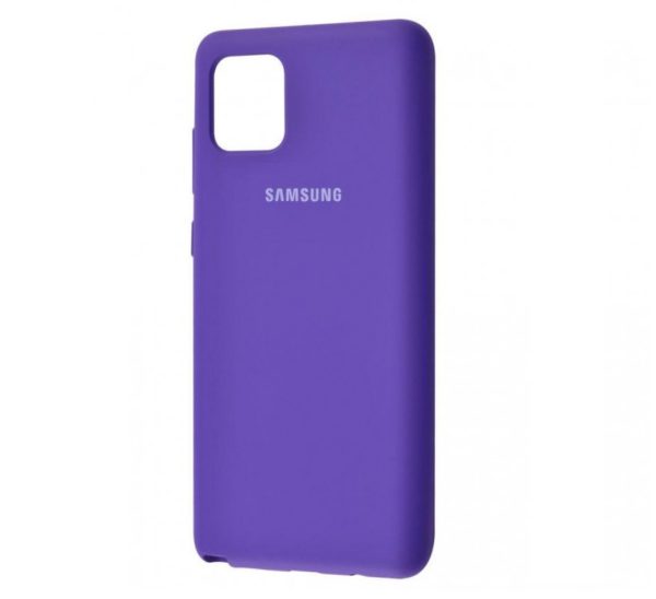 Оригинальный чехол Silicone Cover 360 с микрофиброй для Samsung Galaxy S10 lite (G770F) – Фиолетовый / Purple