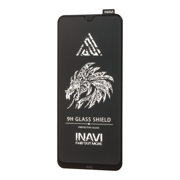 Защитное стекло 3D (5D) Inavi Premium на весь экран для Xiaomi Redmi Note 8 Pro — Black
