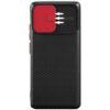 Чехол Camshield Black TPU со шторкой защищающей камеру для Iphone 11 Pro – Черный / Красный 59262