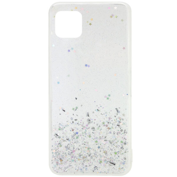 Cиликоновый чехол с блестками Shine Glitter для Huawei Y5P – Прозрачный